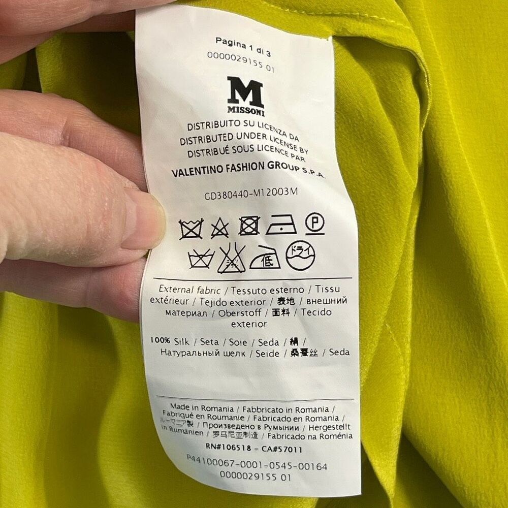 Missoni Green Basic Round Neck Dropped Shoulder S… - image 4